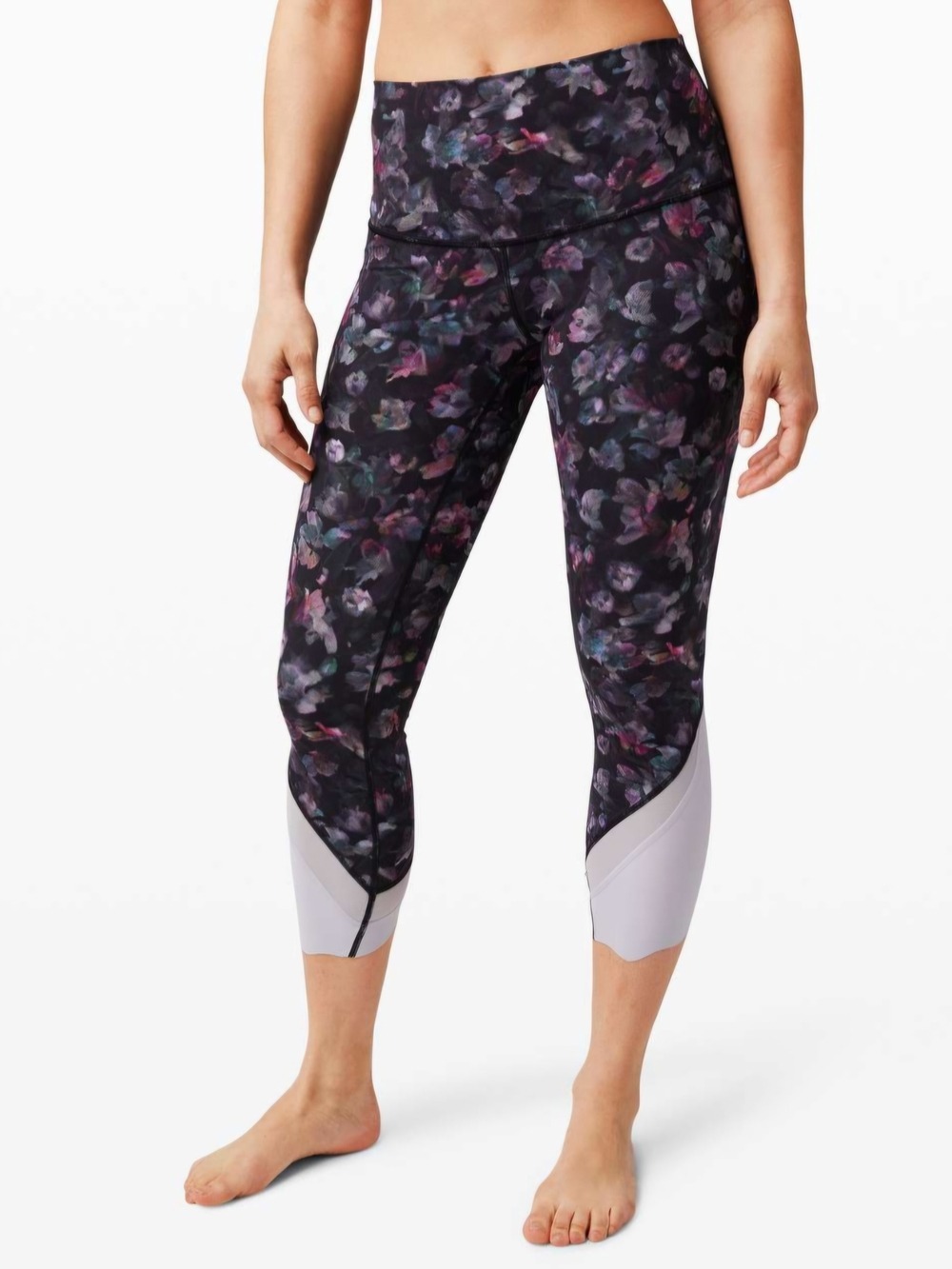 Lululemon Wunder Under Crop High-Rise Roll Down Scallop Full-On Luxtreme 23"